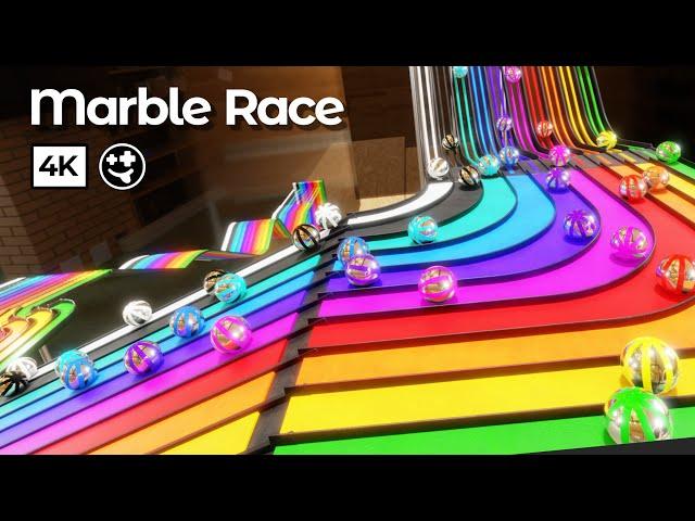 Marble Races: 3-Race Championship  | #marbles #marblerace #marblerun #blender #animation