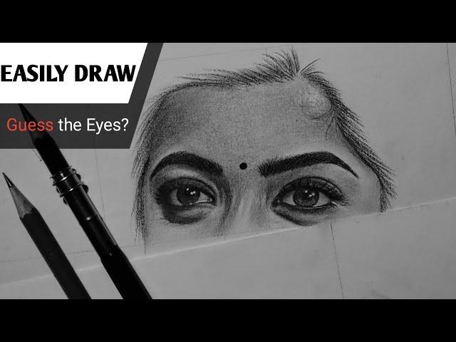 EYE PENCIL DRAWING easy // Realistic eye Drawing tutorial by Pawan Nath Arts