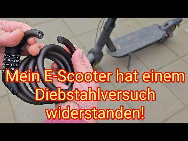 Versuchter Diebstahl! Mein E-Scooter hat wiederstanden Ninebot Max G2D