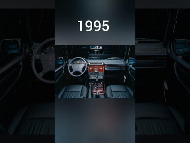 Evolution of Mercedes G class interior (1979-2023)#shortvideo#viral#evolution#sorts#youtubeshorts