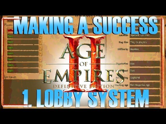 Making AoE2:DE a Success - Ideas for the Lobby System