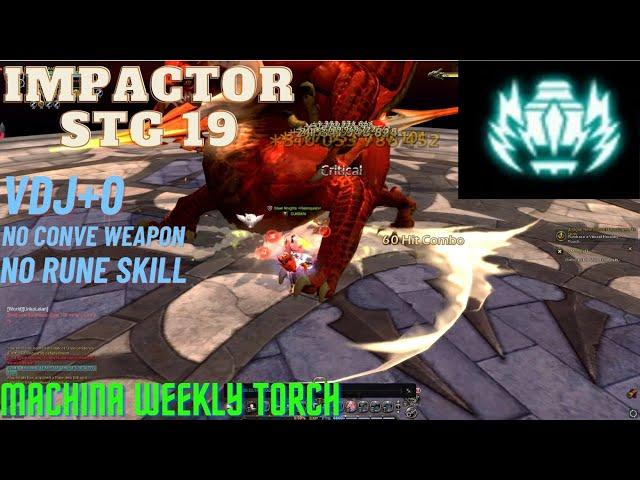 Impactor STG19 VDJ+0 , No Rune Skill , Novice gear - Dragon Nest SEA