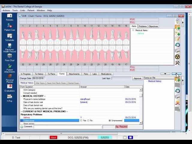 aXium Training: Selecting Patient - Entering Med History, Tx Code, Note