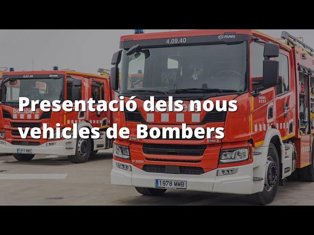 Bombers de la Generalitat estrenen 21 nous vehicles