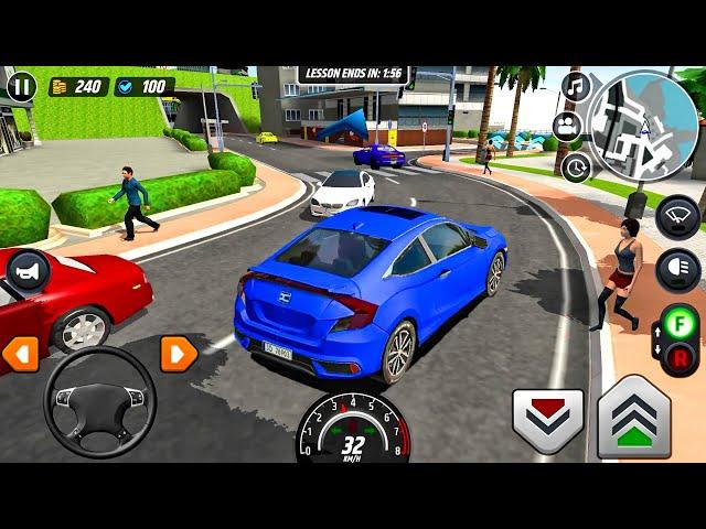 Driver’s License Course #6  - Blue Car Game Android gameplay