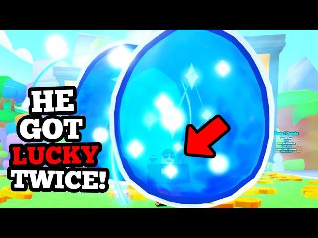 NOOB with $200,000 Eggs GOT LUCKY...TWICE! in Pet Sim 99