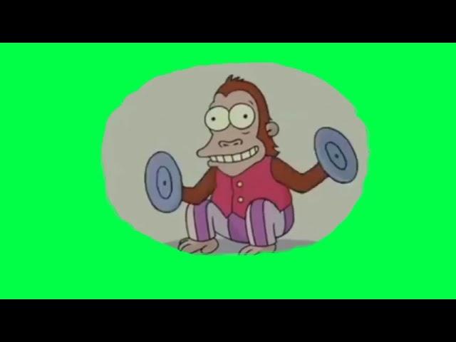 Обезьяна с тарелками