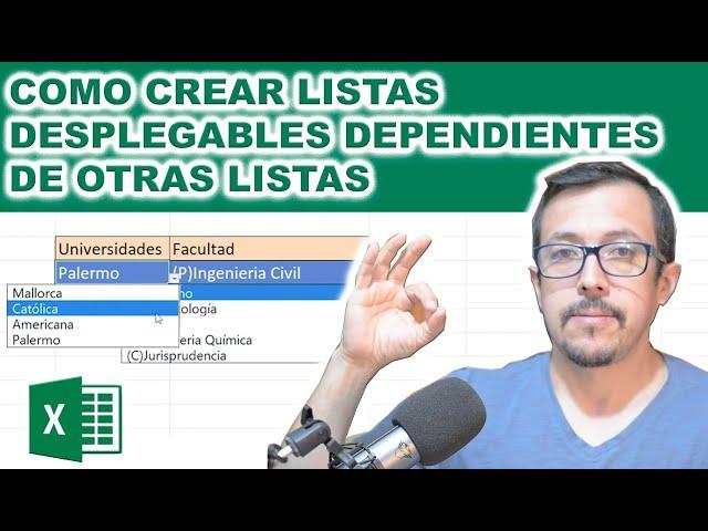 ¿Cómo crear #listas #desplegables #dependientes de otra lista en Excel? Aquí lo aprenderás muy fácil