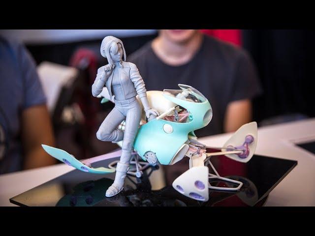 Heavy Poly's Hoverbike Resin Garage Kit!