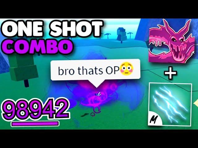 Venom + Electric Claw *OP* ONE SHOT Combo... (Blox Fruits)