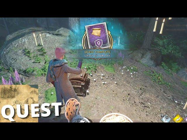 Hogwarts Legacy Floating Candles Map & Treasure Location | Ghost of Our Love Side Quest