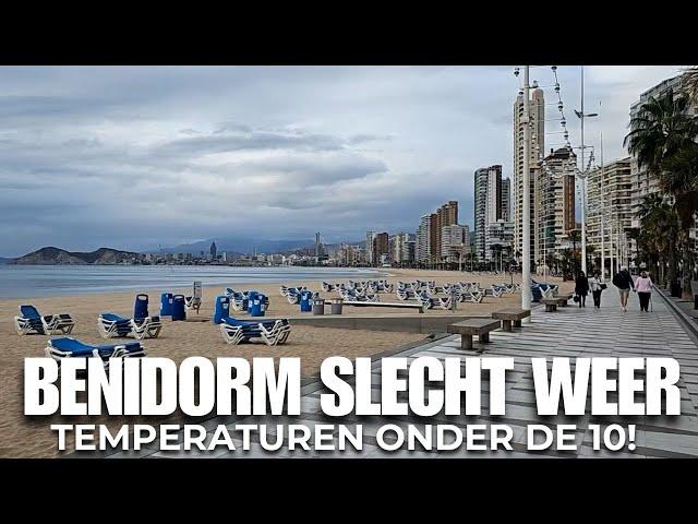 Slecht Weer in Benidorm, regen op komst! - Temperaturen onder de 10 Graden