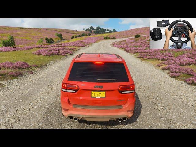 JEEP Grand Cherokee Trackhawk Forza Horizon 4 Steering wheel + Shifter Off-road Logitechg29 gameplay