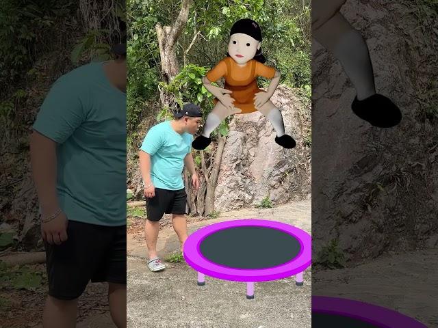 Trampoline Prank by HulkTV #shorts