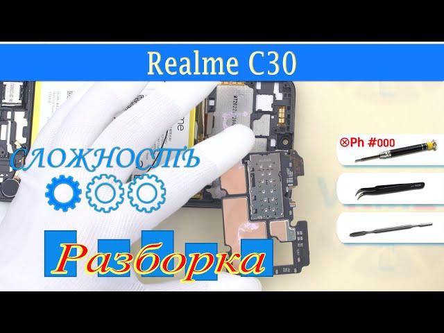 Как разобрать  Realme C30 RMX3581 Разборка и ремонт