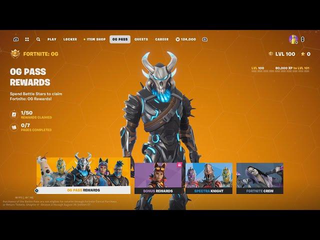 Fortnite: Chapter 4 - Season 5 | OG Battle Pass (Full Showcase)