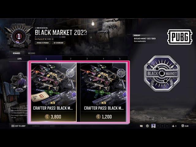 PUBG 26.2 Crafter Pass - BLACK MARKET 2023