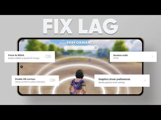 Fix Lag Frame Drop Constant FPS for BGMI PUBG MOBILE