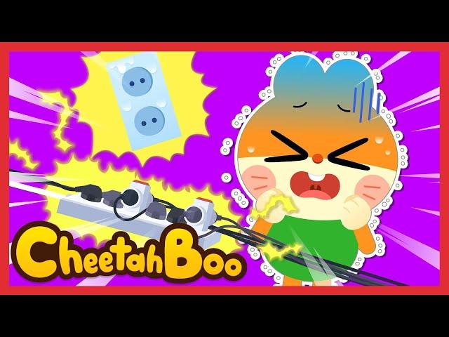 Zip zap! Electricity Safety | Safety Tips Song for Kids | Animal Song | Nursery rhymes | #Cheetahboo