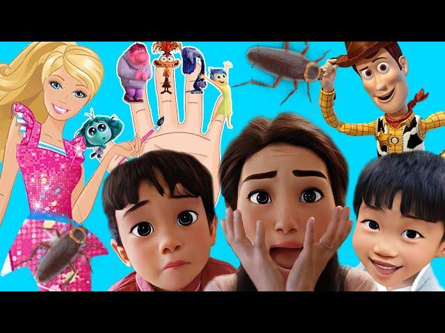 Inside Out, Barbie and Disney Princess Finger Families | Disney | Pixar | More DoReMi Kids Songs