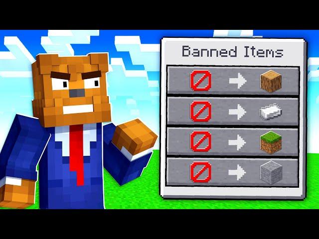 Minecraft But YOU Ban Items