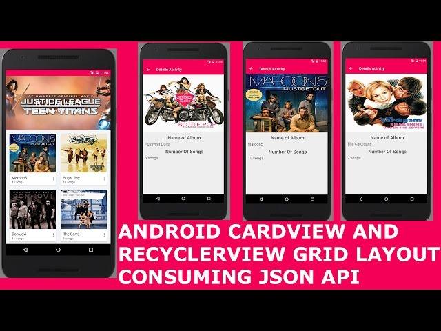 ANDROID CARDVIEW AND RECYCLERVIEW GRID LAYOUT CONSUMING JSON API PT1