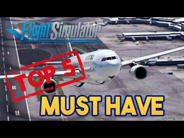 Microsoft Flight Simulator - TOP 5 MUST HAVE BEST AIRLINERS