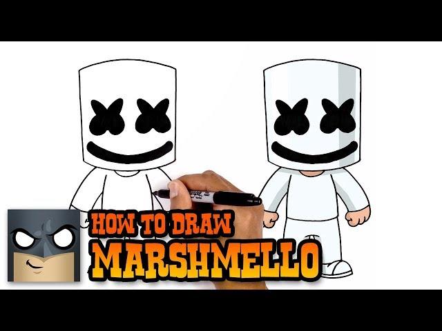 How to Draw Marshmello | Cartooning Club Tutorial