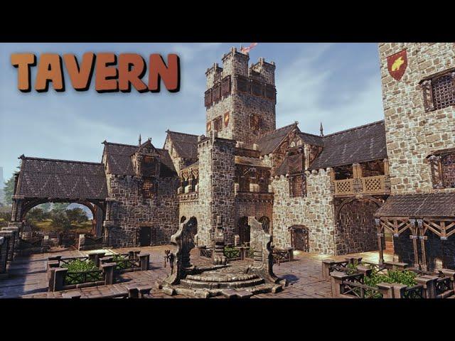 How To Build A Base With A Tavern [ timelapse ] - Conan Exiles Age of War