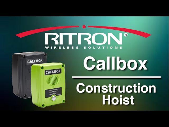 Emergency Callbox Keeps Construction Safe