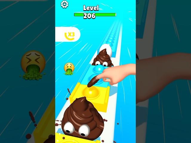 Pop Run  X-- level 206 #shorts