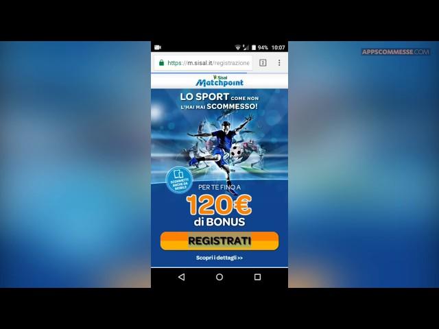 Sisal Matchpoint App scommesse sportive Android