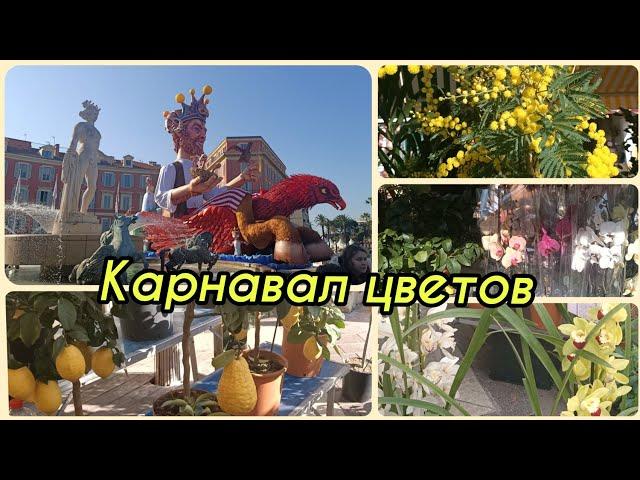 Самый известный цветочный базар Ниццы Карнавал 2022 стартовал! ️