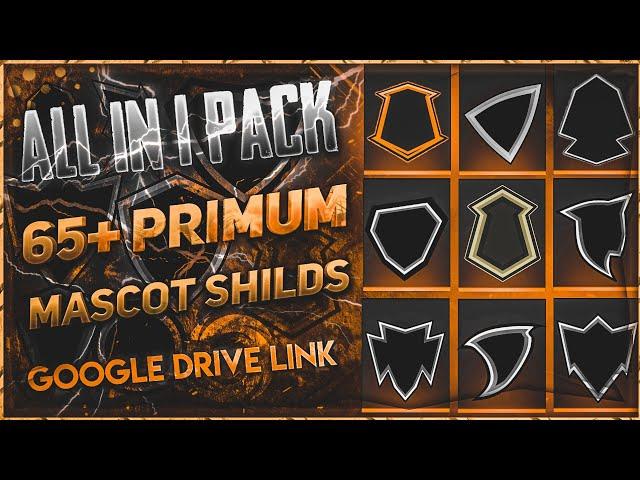 MASCOT LOGO SHIELDS/BADGES PACK | BEST SHIELDS FOR GAMING MASCOT LOGOS | FREE DOWNLOAD PNG #FREEFIRE