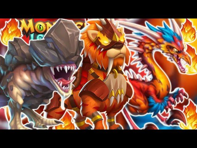 THE UNSTOPPABLE TRIO!  | BLASTROODON, BLINDSAUR AND LINNAEUS AND SABERUS | MONSTER LEGENDS