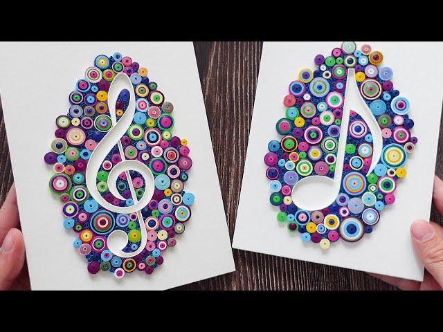  What is ART without MUSIC - how to make paper quilling treble clef