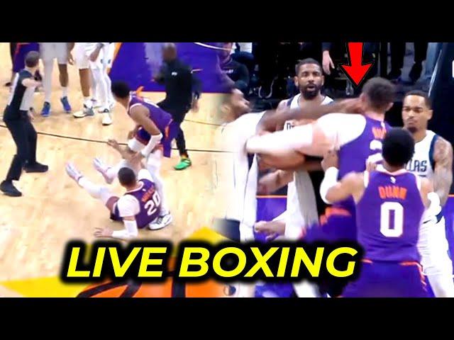 KNOCKOUT, suntukan sa harap ni Kyrie Irving GULAT si Uncle Drew | 3 players ejected!