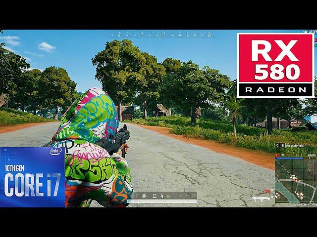 PUBG RX 580 (8GB) 1080P FPS TEST IN 2024