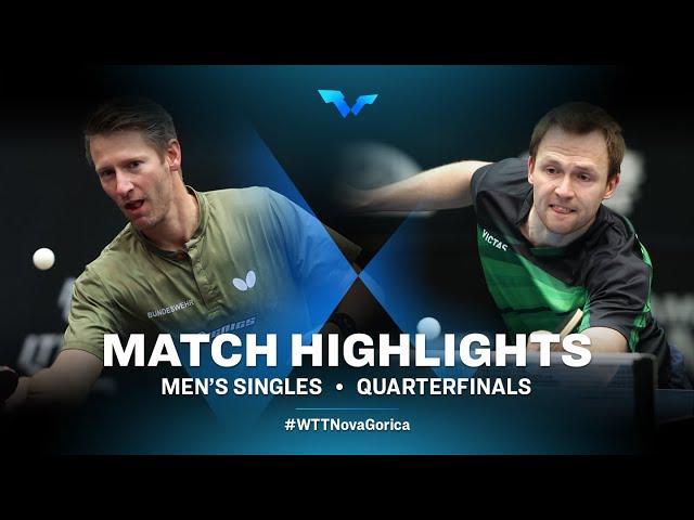 Highlights | Ruwen Filus vs Benedikt Duda | MS QF | WTT Contender Nova Gorica 2022