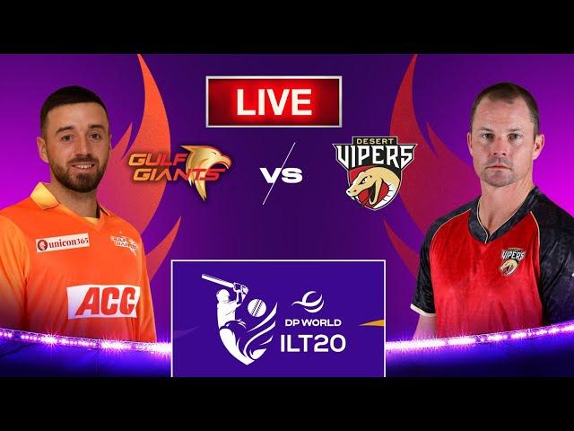 ILT20 League Live : Desert Vipers vs Gulf Giants Live | DV vs GG Live | ILT20 Live #ilt20live