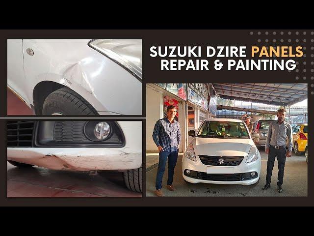 Suzuki Dzire looking brand new again | Panels, Bumpers Repair & Painting Work | Prince Multicar