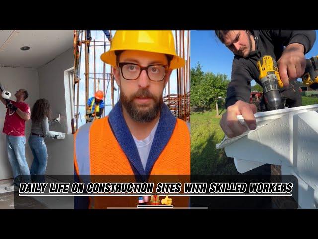 P2 Daily life on construction sites with skilled workers  #construction #creative #workers #adam