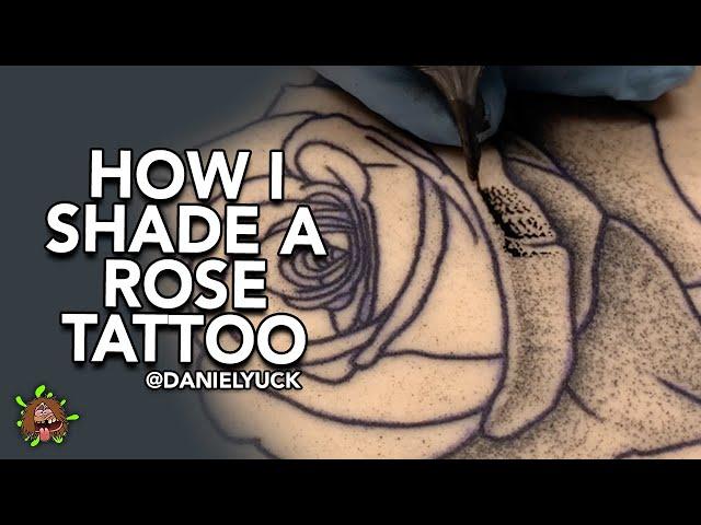 How I Shade A Rose Tattoo