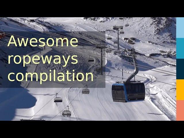 Awesome Ropeway Compilation (Zermatt)