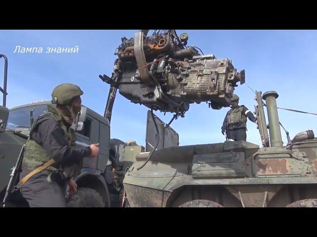 Field repair of equipment damaged in battles in Ukraine