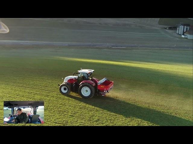 Dünger streuen mit Sebastian und CVT 6175 + Rauch Axis