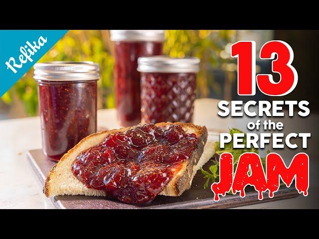 MAKING THE PERFECT JAM Recipe | Strawberry, blackberry, peach and More | How to Cook Jams?