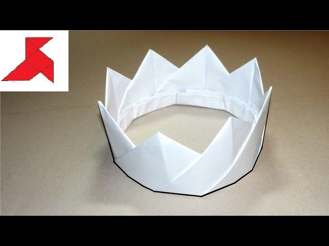 DIY  - How to make CROWN from A4 paper