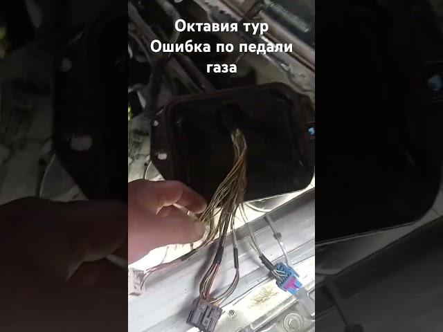 Октавия тур ошибка по педали газа #automobile #ремонт