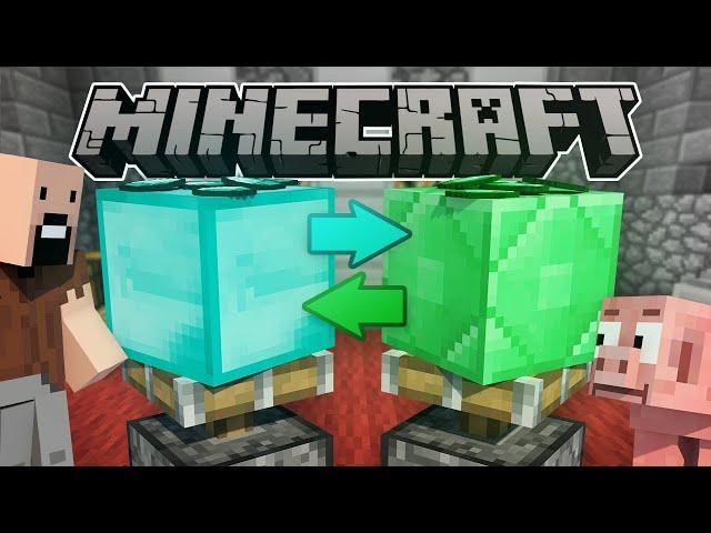 If DIAMONDS And EMERALDS Switched Places (Minecraft Animation)